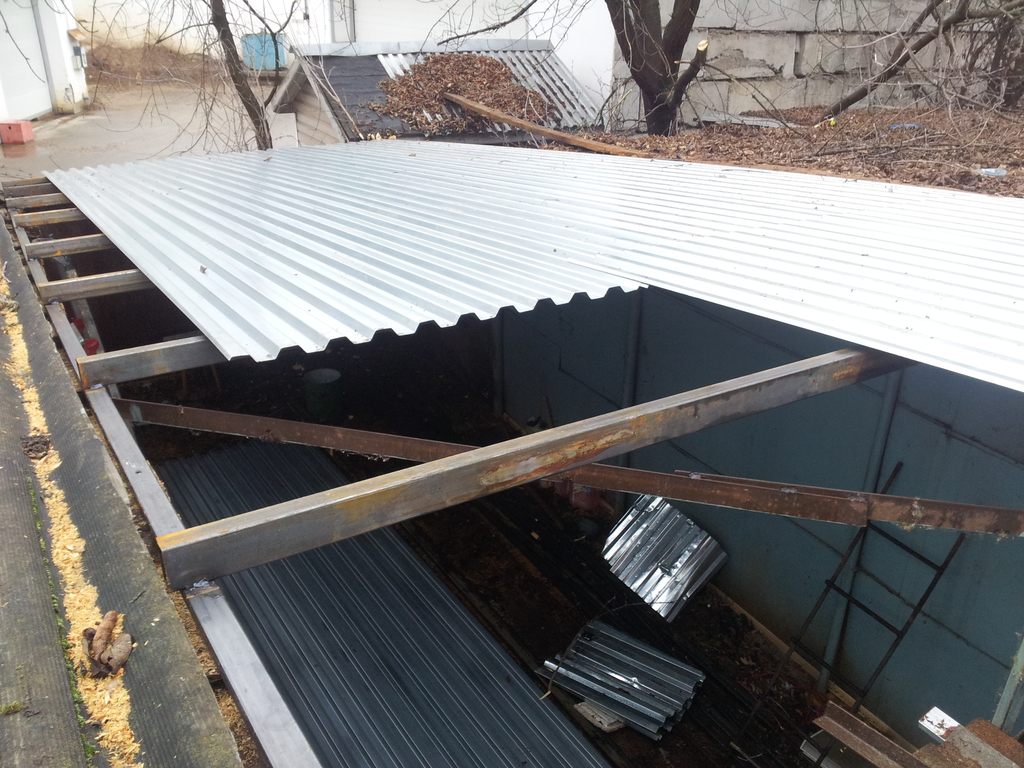 Замена крыши гаража